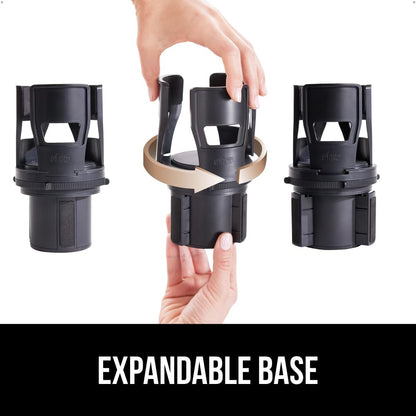Gorilla Grip Adjustable Car Cup Holder Expander – Black